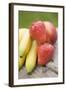 Bananas, Strawberries and Nectarine on Wooden Table-Foodcollection-Framed Photographic Print