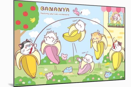 Bananya - Jump Rope-Trends International-Mounted Poster