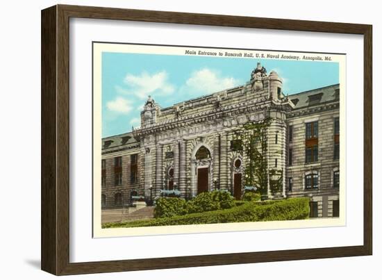 Bancroft Hall, Naval Academy, Annapolis, Maryland-null-Framed Art Print