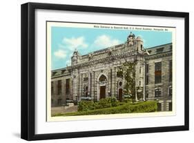 Bancroft Hall, Naval Academy, Annapolis, Maryland-null-Framed Art Print