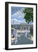 Bancroft Hall - United States Naval Academy - Annapolis, Maryland-Lantern Press-Framed Art Print