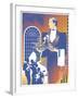 Band and Waiter-David Chestnutt-Framed Giclee Print