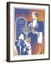 Band and Waiter-David Chestnutt-Framed Giclee Print