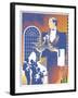 Band and Waiter-David Chestnutt-Framed Giclee Print