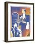 Band and Waiter-David Chestnutt-Framed Giclee Print