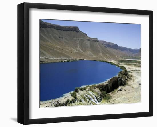 Band-I-Zulfiqar, the Main Lake at Band-E-Amir (Dam of the King), Afghanistan's First National Park-Jane Sweeney-Framed Photographic Print