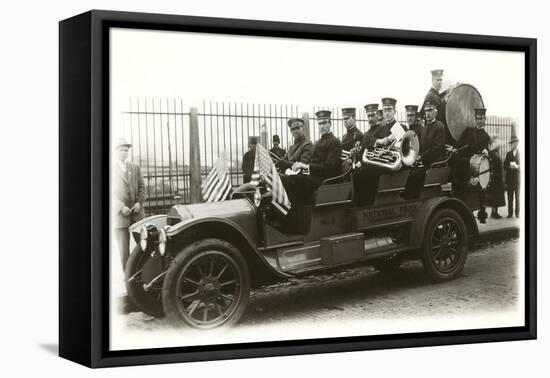 Band in Old Car-null-Framed Stretched Canvas