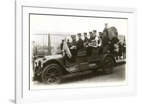 Band in Old Car-null-Framed Art Print