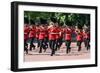 Band marching down the Mall at Trooping the Colour parade-Associated Newspapers-Framed Photo