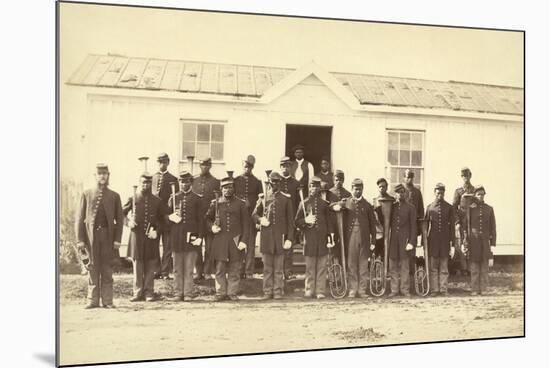 Band of 107th U.S. Colored Infantry-null-Mounted Premium Giclee Print