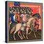 Band of Crusaders Armed and Mounted, 15th Century-null-Stretched Canvas