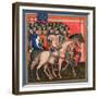 Band of Crusaders Armed and Mounted, 15th Century-null-Framed Giclee Print