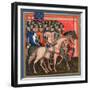 Band of Crusaders Armed and Mounted, 15th Century-null-Framed Giclee Print