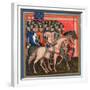 Band of Crusaders Armed and Mounted, 15th Century-null-Framed Giclee Print