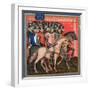 Band of Crusaders Armed and Mounted, 15th Century-null-Framed Giclee Print