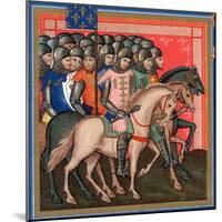 Band of Crusaders Armed and Mounted, 15th Century-null-Mounted Giclee Print