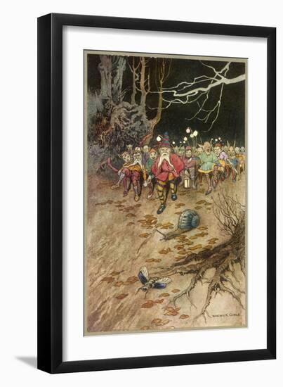 Band of Gnomes-Warwick Goble-Framed Art Print