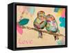 Band of Inspired Birds I (Love)-Gina Ritter-Framed Stretched Canvas