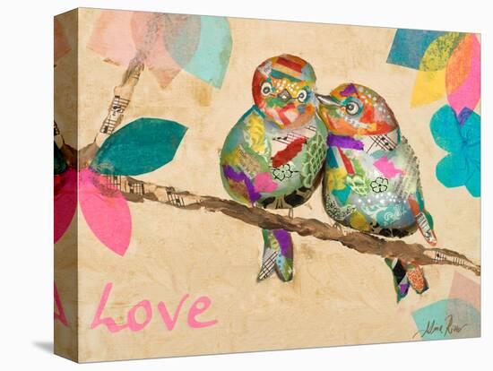 Band of Inspired Birds I (Love)-Gina Ritter-Stretched Canvas