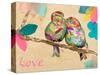 Band of Inspired Birds I (Love)-Gina Ritter-Stretched Canvas