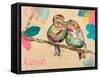 Band of Inspired Birds I (Love)-Gina Ritter-Framed Stretched Canvas