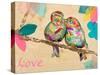 Band of Inspired Birds I (Love)-Gina Ritter-Stretched Canvas