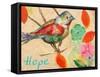 Band of Inspired Birds III (Hope)-Gina Ritter-Framed Stretched Canvas