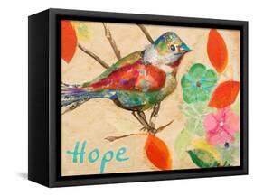 Band of Inspired Birds III (Hope)-Gina Ritter-Framed Stretched Canvas