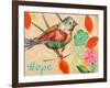 Band of Inspired Birds III (Hope)-Gina Ritter-Framed Art Print