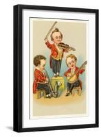 Band of Little Boys-null-Framed Art Print