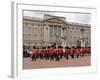 Band of Scots Guards Lead Procession from Buckingham Palace, Changing Guard, London, England-Walter Rawlings-Framed Photographic Print