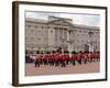 Band of Scots Guards Lead Procession from Buckingham Palace, Changing Guard, London, England-Walter Rawlings-Framed Photographic Print