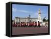 Band of the Coldstream Guards Marching Past Buckingham Palace During the Rehearsal for Trooping the-Stuart Black-Framed Stretched Canvas