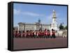 Band of the Coldstream Guards Marching Past Buckingham Palace During the Rehearsal for Trooping the-Stuart Black-Framed Stretched Canvas