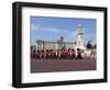 Band of the Coldstream Guards Marching Past Buckingham Palace During the Rehearsal for Trooping the-Stuart Black-Framed Photographic Print