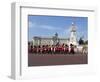 Band of the Coldstream Guards Marching Past Buckingham Palace During the Rehearsal for Trooping the-Stuart Black-Framed Photographic Print