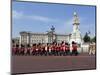 Band of the Coldstream Guards Marching Past Buckingham Palace During the Rehearsal for Trooping the-Stuart Black-Mounted Photographic Print