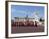 Band of the Coldstream Guards Marching Past Buckingham Palace During the Rehearsal for Trooping the-Stuart Black-Framed Photographic Print