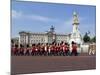 Band of the Coldstream Guards Marching Past Buckingham Palace During the Rehearsal for Trooping the-Stuart Black-Mounted Photographic Print