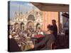 Band Playing for the Crowd in the Piazza San Marco, Venice, Italy-Janis Miglavs-Stretched Canvas