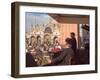 Band Playing for the Crowd in the Piazza San Marco, Venice, Italy-Janis Miglavs-Framed Photographic Print