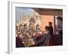 Band Playing for the Crowd in the Piazza San Marco, Venice, Italy-Janis Miglavs-Framed Photographic Print