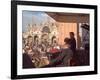 Band Playing for the Crowd in the Piazza San Marco, Venice, Italy-Janis Miglavs-Framed Photographic Print