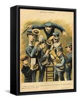 Band Rehearsal, from the Back Cover of 'Le Rire', 16th April 1898-Alfred Le Petit-Framed Stretched Canvas