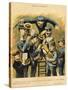 Band Rehearsal, from the Back Cover of 'Le Rire', 16th April 1898-Alfred Le Petit-Stretched Canvas