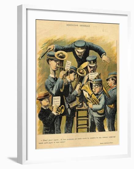 Band Rehearsal, from the Back Cover of 'Le Rire', 16th April 1898-Alfred Le Petit-Framed Giclee Print