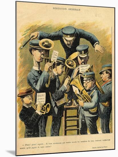 Band Rehearsal, from the Back Cover of 'Le Rire', 16th April 1898-Alfred Le Petit-Mounted Giclee Print