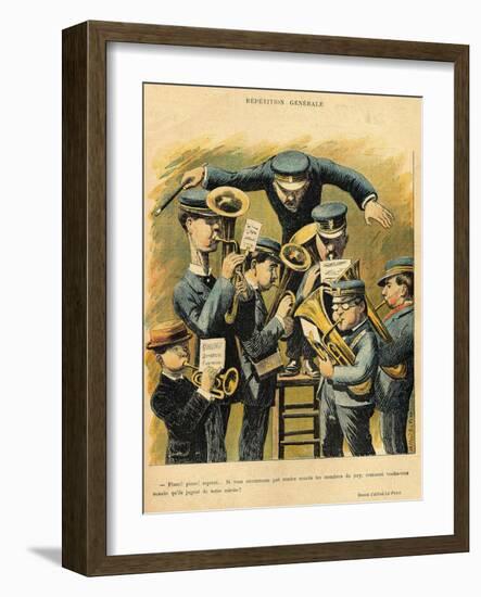 Band Rehearsal, from the Back Cover of 'Le Rire', 16th April 1898-Alfred Le Petit-Framed Giclee Print