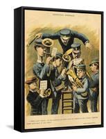 Band Rehearsal, from the Back Cover of 'Le Rire', 16th April 1898-Alfred Le Petit-Framed Stretched Canvas