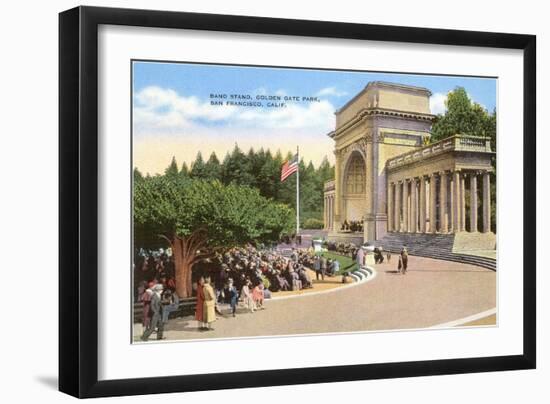 Band Stand, Golden Gate Park, San Francisco, California-null-Framed Art Print